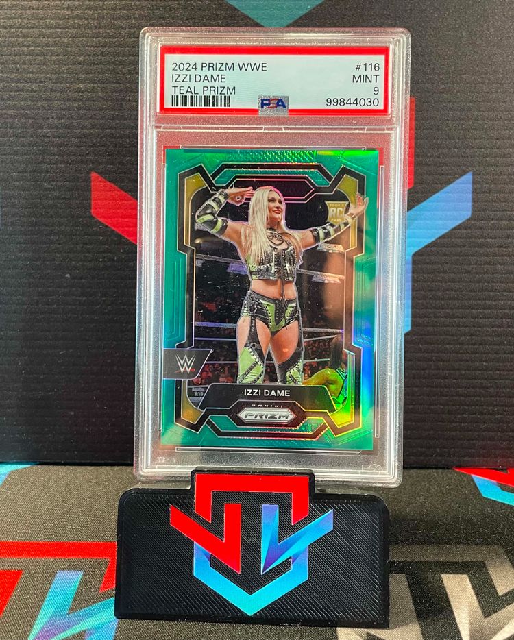 WWE 2024 Prizm Wwe Izzi Dame Teal Prizm Trading Card product image